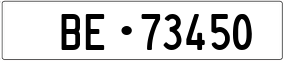 Trailer License Plate